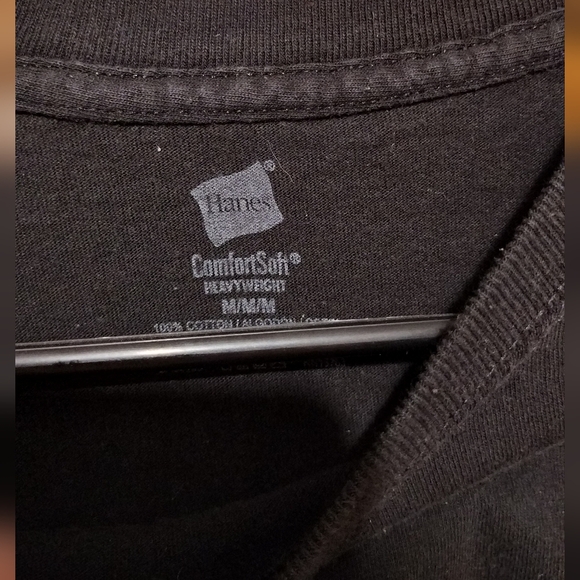 Pink Triangle Black Pocket Tee - Picture 2 of 4